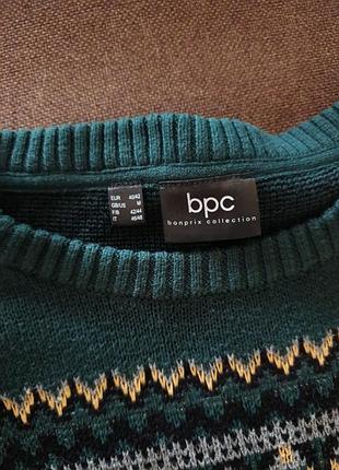 Светр жіночий bpc selection зелений з візерунком 2