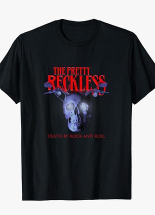 Футболка с принтом the pretty reckless death by rock and roll мерч