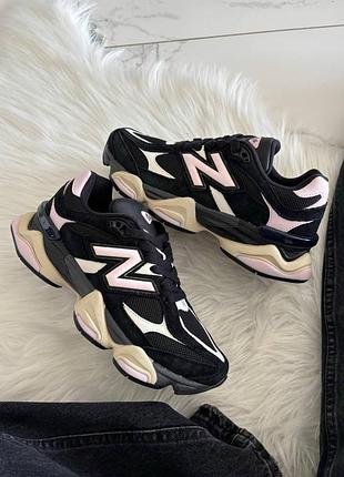 Balance 9060 black suede pink