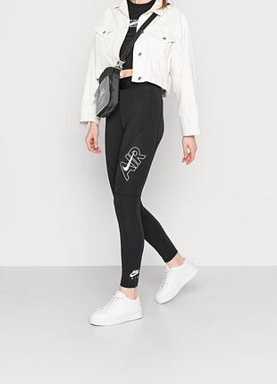 Жіночі легінси nike чорні nike w nsw air tights hr