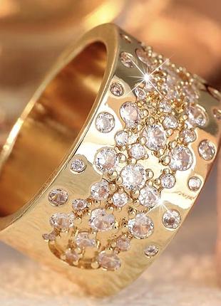 💍 роскошное кольцо с сияющими цирконами — элегантность вне времени  ✨ изысканное женское кольцо