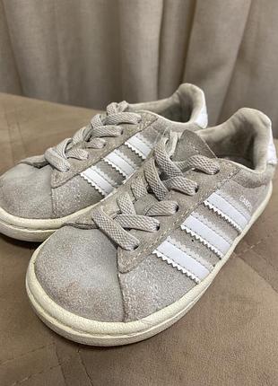 Кросівки дитячі adidas campus сірі