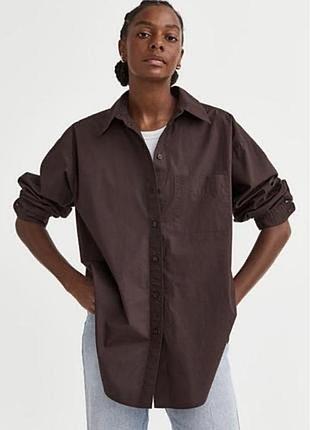 Сорочка оверсайз бавовняна h&m