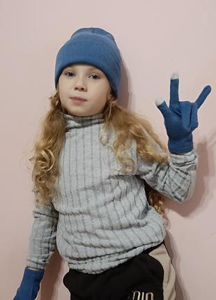 Два комплекти, шапка, рукавички 3