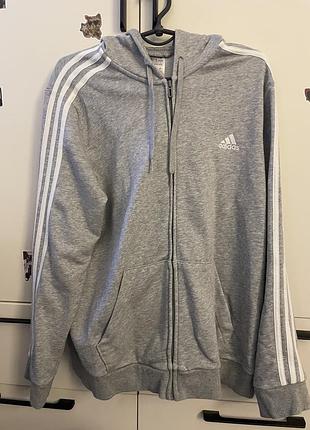 Кофта adidas сіра