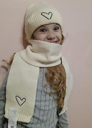 Комплект  шапка шарф 4