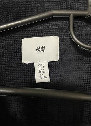 Куртка чоловіча h&m вельветова синя 2