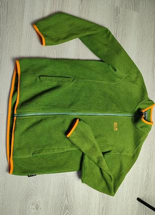 Кофта чоловіча jack wolfskin зелена флісова