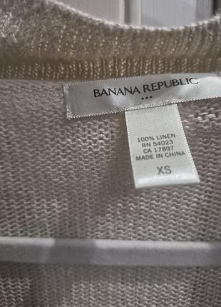 Льняной джемпер banana republic 4
