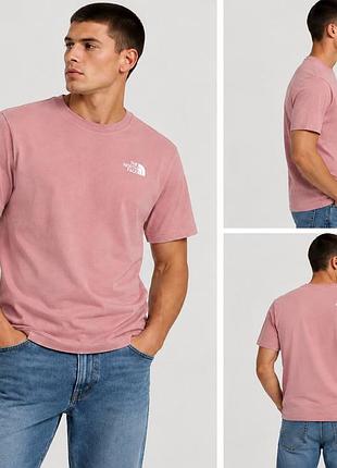 Футболка the north face оригінал | чоловіча | розмір s-m | сіро-рожевий