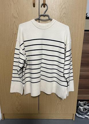 Светр жіночий zara у смужку