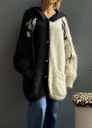 Кардиган з мохеру від  tasha maksimovich.  oversize.  тепліше, ніж шуба.