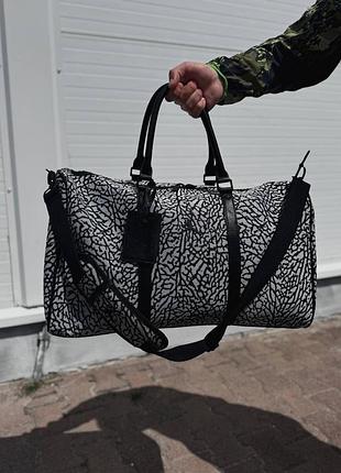 Спортивна сумка jordan icon duffle bag 40l elephant print