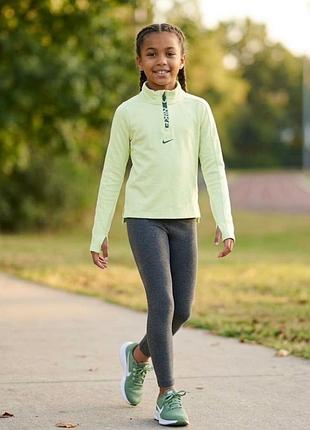 Спортивная кофта/лонгслив nike pro dri-fit с молнией (размер s, 128-137 см)