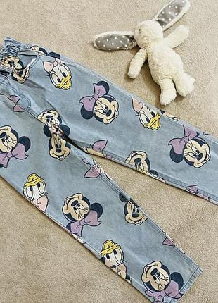 Джинси для дівчинки sinsay mickey mouse 134см