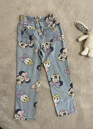 Джинси для дівчинки sinsay mickey mouse 134см 3