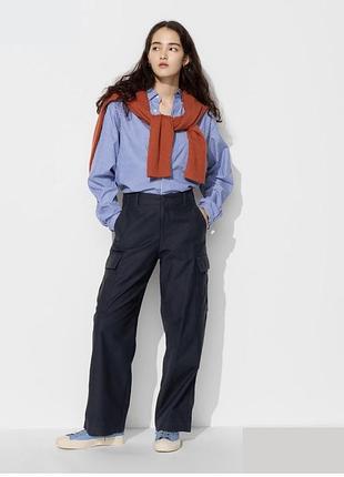 Брюки карго uniqlo хлопок свободные