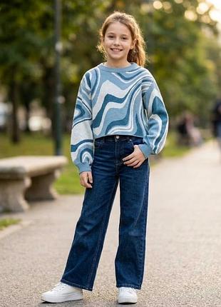Стильний в'язаний светр h&m для дівчинки