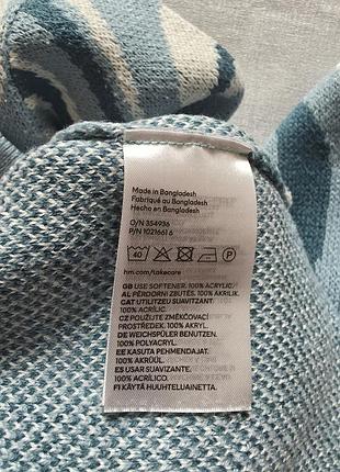 Стильный вязаный свитер h&amp;m для девочки 5