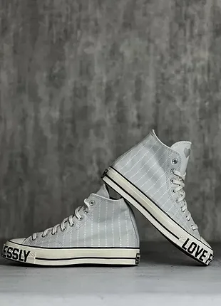 Кеди жіночі converse chuck 70 high "love fearlessly" 41(26)