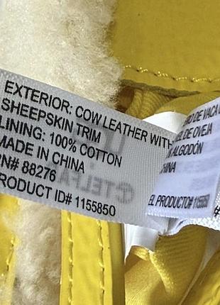 Сумка  ugg x telfar yellow small shopper crinkle bag 4