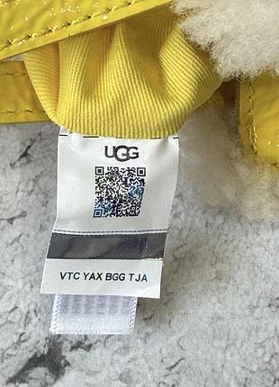 Сумка  ugg x telfar yellow small shopper crinkle bag 3