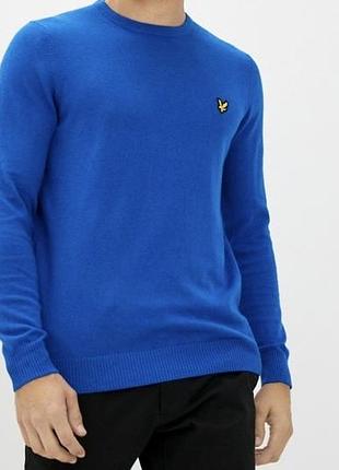 Чоловічий светр lyle & scott, бавовна/шерсть