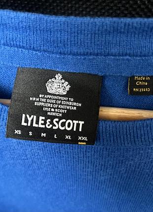 Чоловічий светр lyle & scott, бавовна/шерсть 3