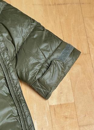 Пуховик h&m premium selection оливковий розмір m 2