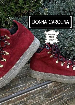 Donna carolina італія розкішні фірмові шкіряні жіночі черевики натуральна шкіра 40р. оригінал