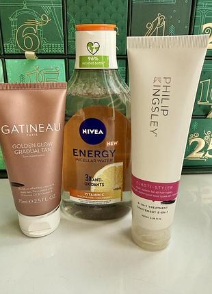 Philip kingsley elasti-styler gatineau golden glow gradual tan міцелярна вода nivea