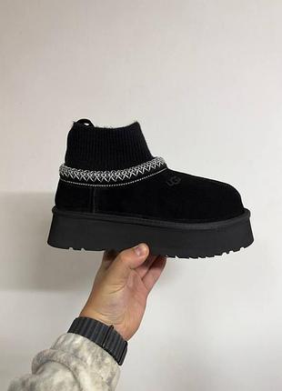 Tasman platform sock black 37