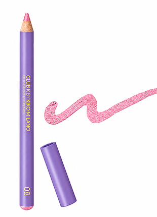 Олівець для очей kiko milano club k glide & go eye pencil - 08 sneaky link - холодний світло-рожевий (000303-08)