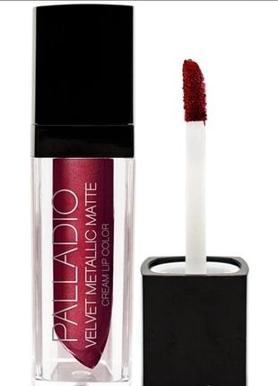 Помада для губ palladio velvet matte metallic cream lip color lavish lv13 4.16 г