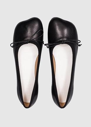 Балетки жіночі maison margiela чорні шкіряні