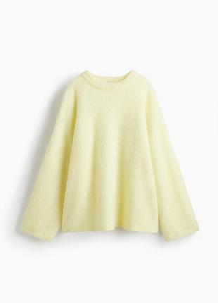 Светр оверсайз із мохером та вовною h&m edition premium