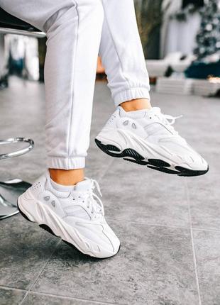 Жіночі кросівки adidas yeezy boost 700 white9 фото