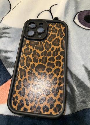 Чохол для iphone леопардовий панель