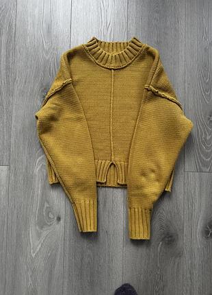 Жіночий светр zara гірчичний xs
