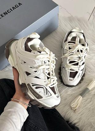 Balenciaga track cream brown