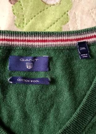 Чоловічий светр gant зелений 2
