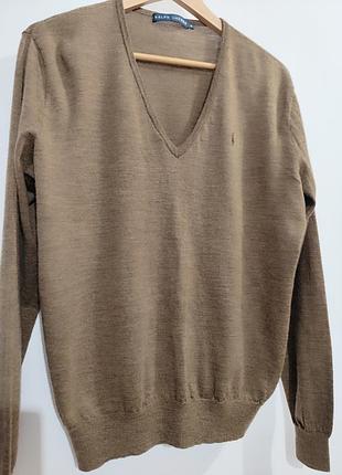 Чоловічий пуловер вовняний ralph lauren
