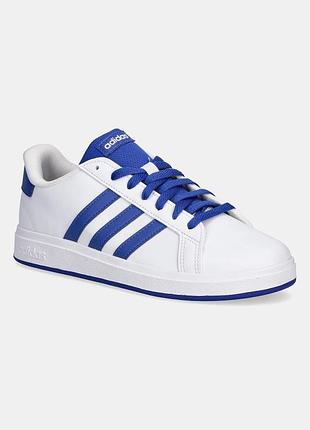 Кросівки жіночі adidas класичні, розмір 37, біло-сині, з дефектом