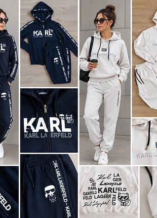 Жіночий спортивний костюм karl lagerfeld з худі та штанами