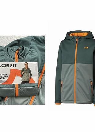 Куртка демісезонна софтшел на флісі дитяча crivit