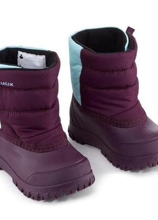 Дитячі зимові чоботи-дутики decathlon lugik warm, 20-21 розмір