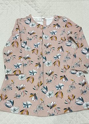 Сукня для дівчинки рожева з квітковим принтом