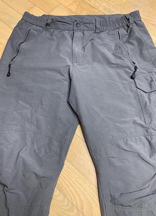 Трекінгові штани trevolution сірі чоловічі розмір 26 m / l xl для походів активного відпочинку оригінальні швейцарські штани карго