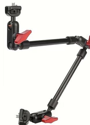 Кронштейн magic arm із затискачем (струбциною) та тримачем для телефону / світла / камери 57 см 5