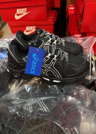 Asics gel kahana 8 black white 2